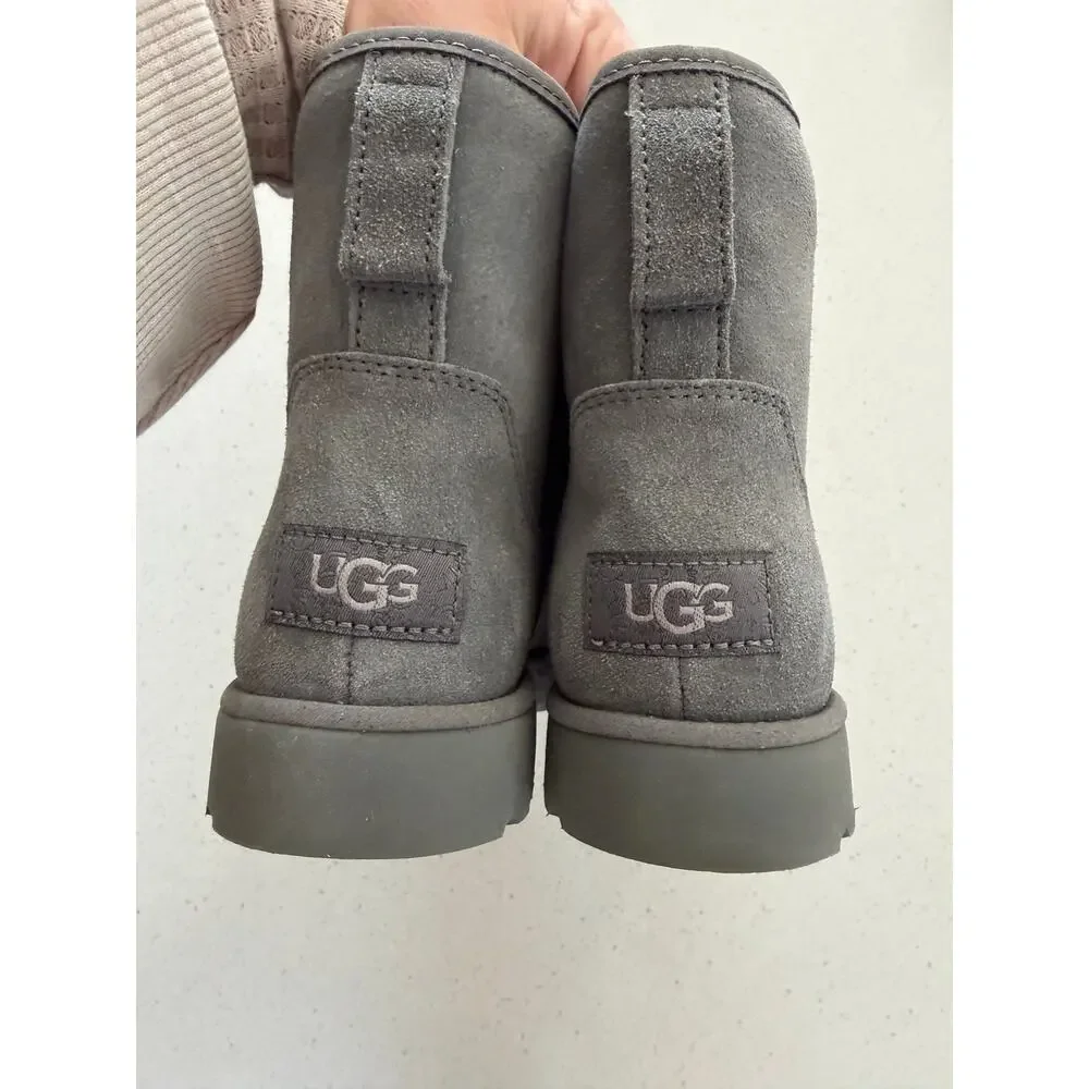 UGG Cory II‎ Shearling Lined Boots NWOB Gray 5.5 - Picture 3 of 6
